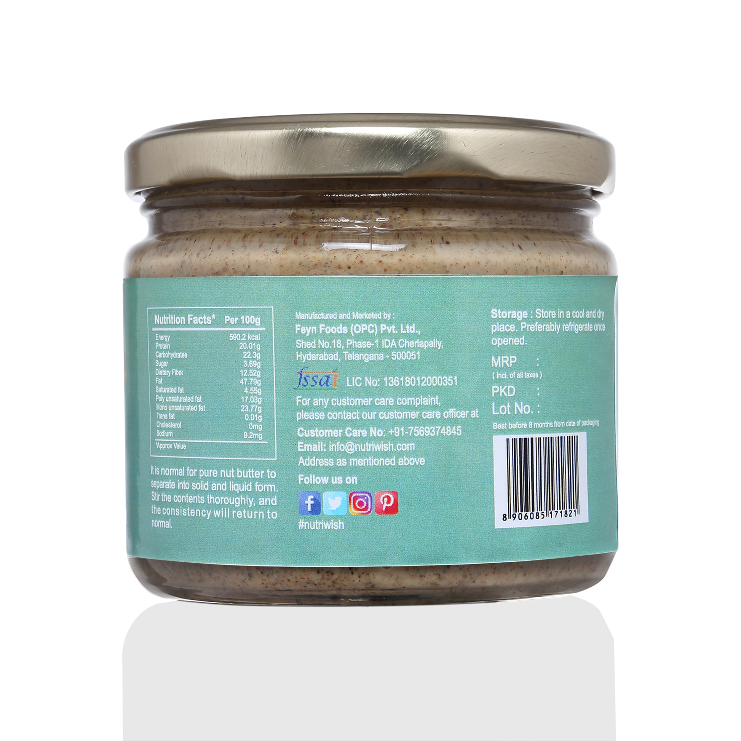Nutriwish Supernut Butter, 250g