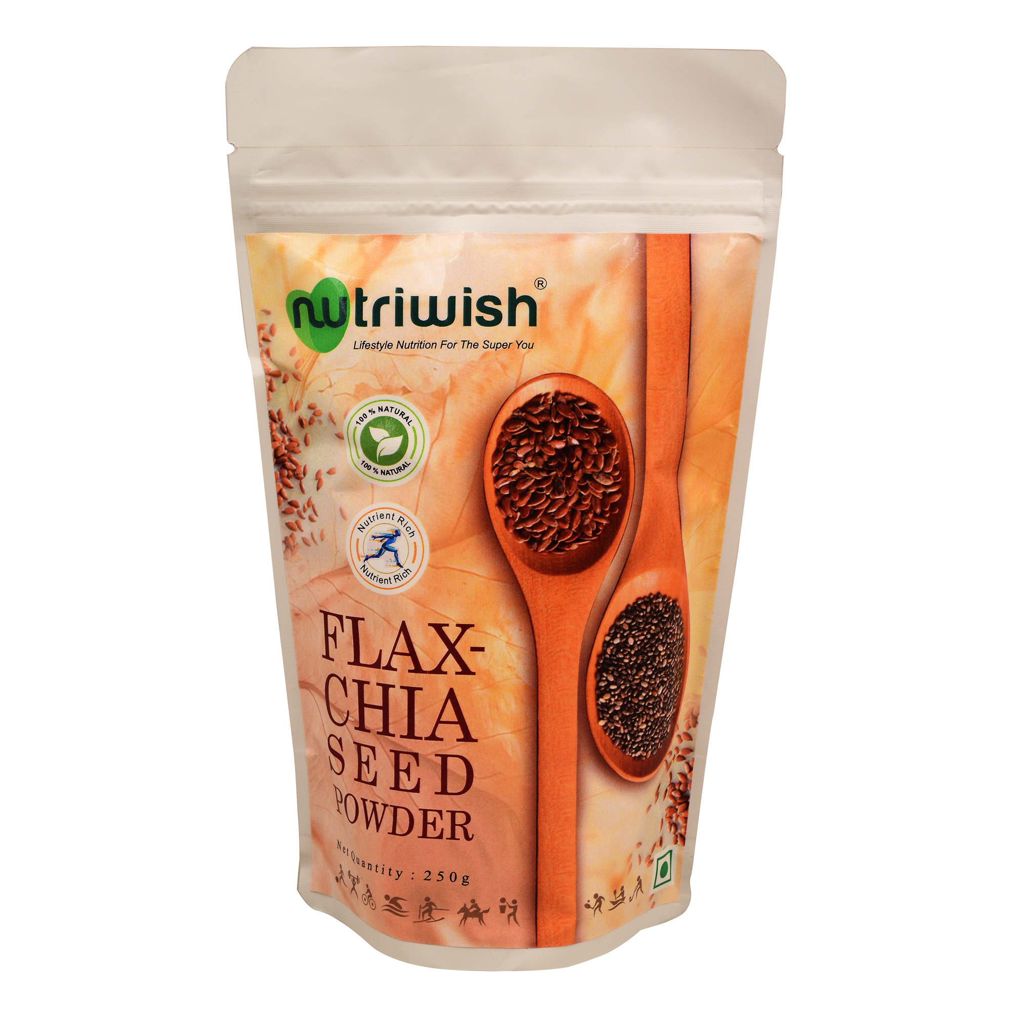 Nutriwish Flax Chia Seed Powder, 250 g