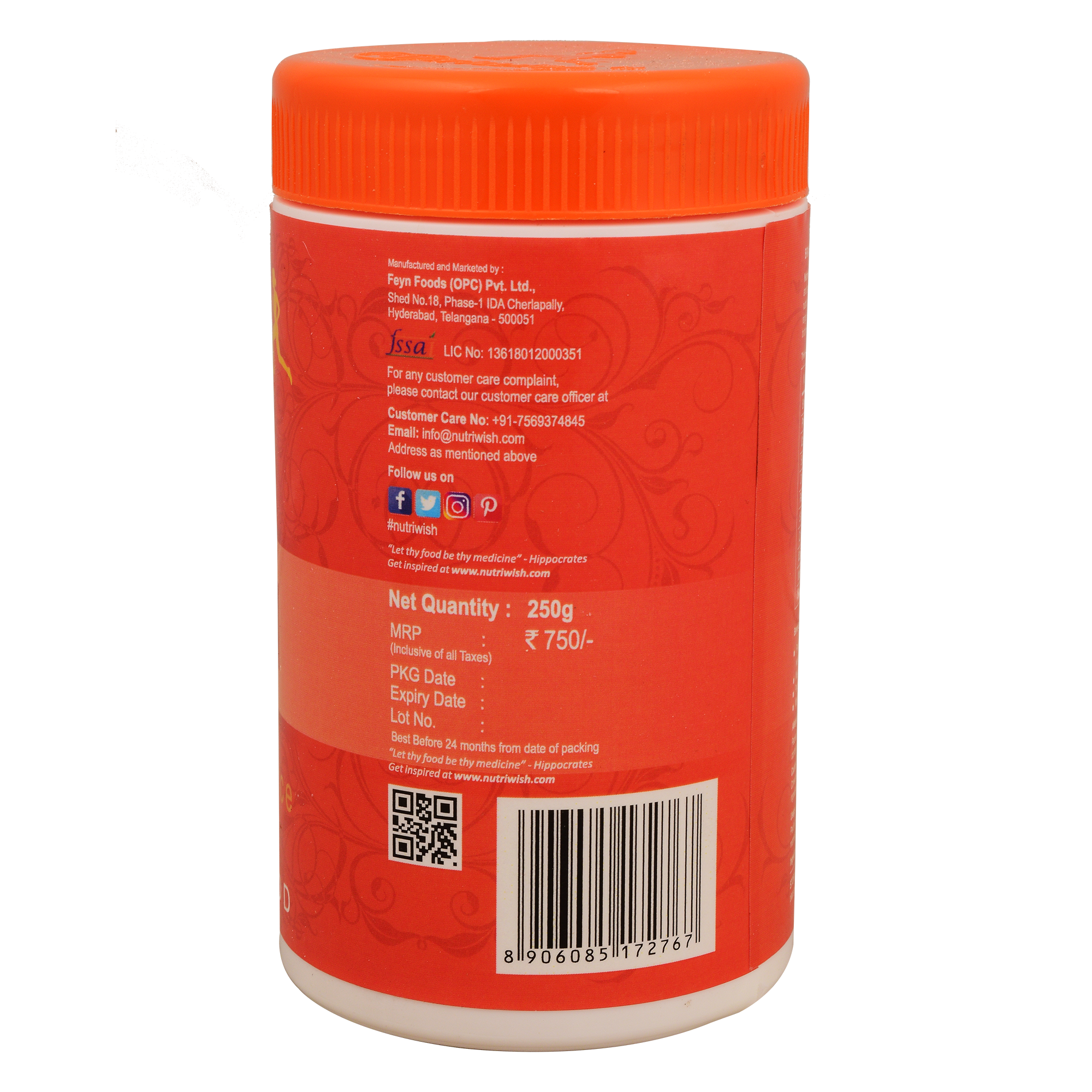 Nutriwish Pectin, 250 g