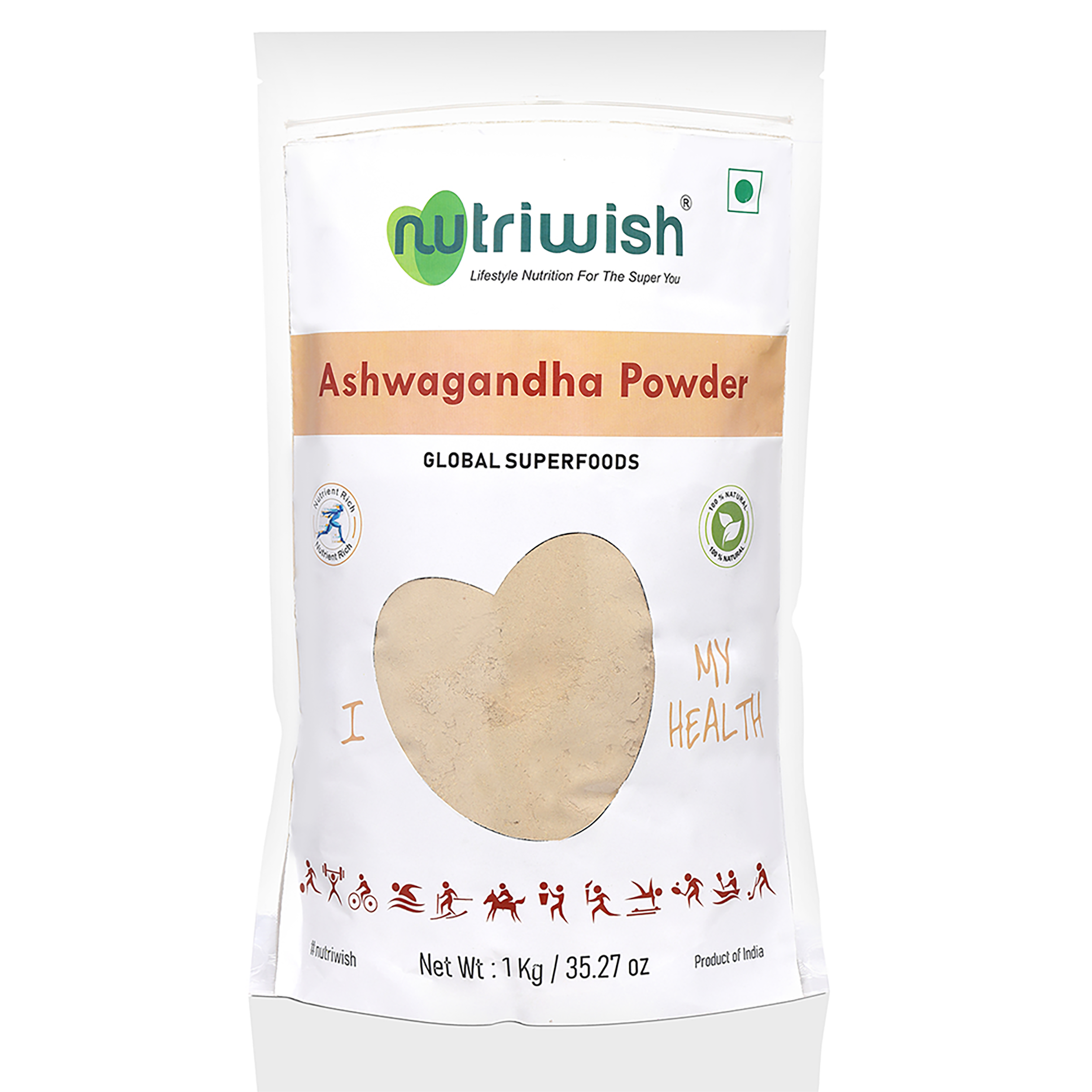 Nutriwish Ashwagandha Powder, 1 Kg