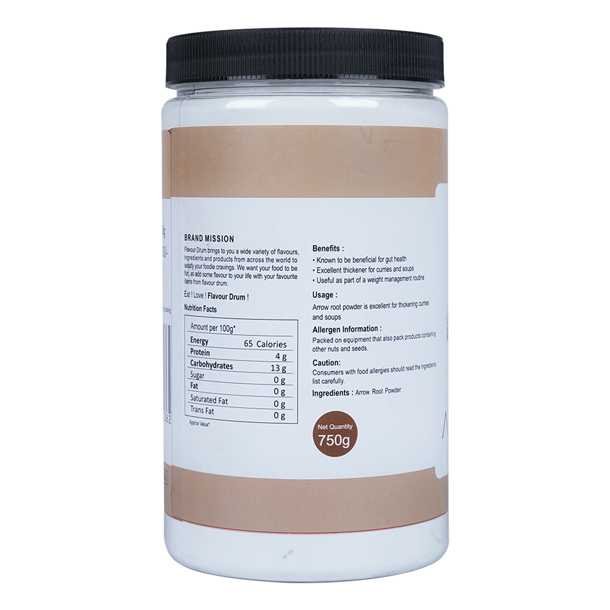 Flavour Drum Arrowroot Powder, 750 g