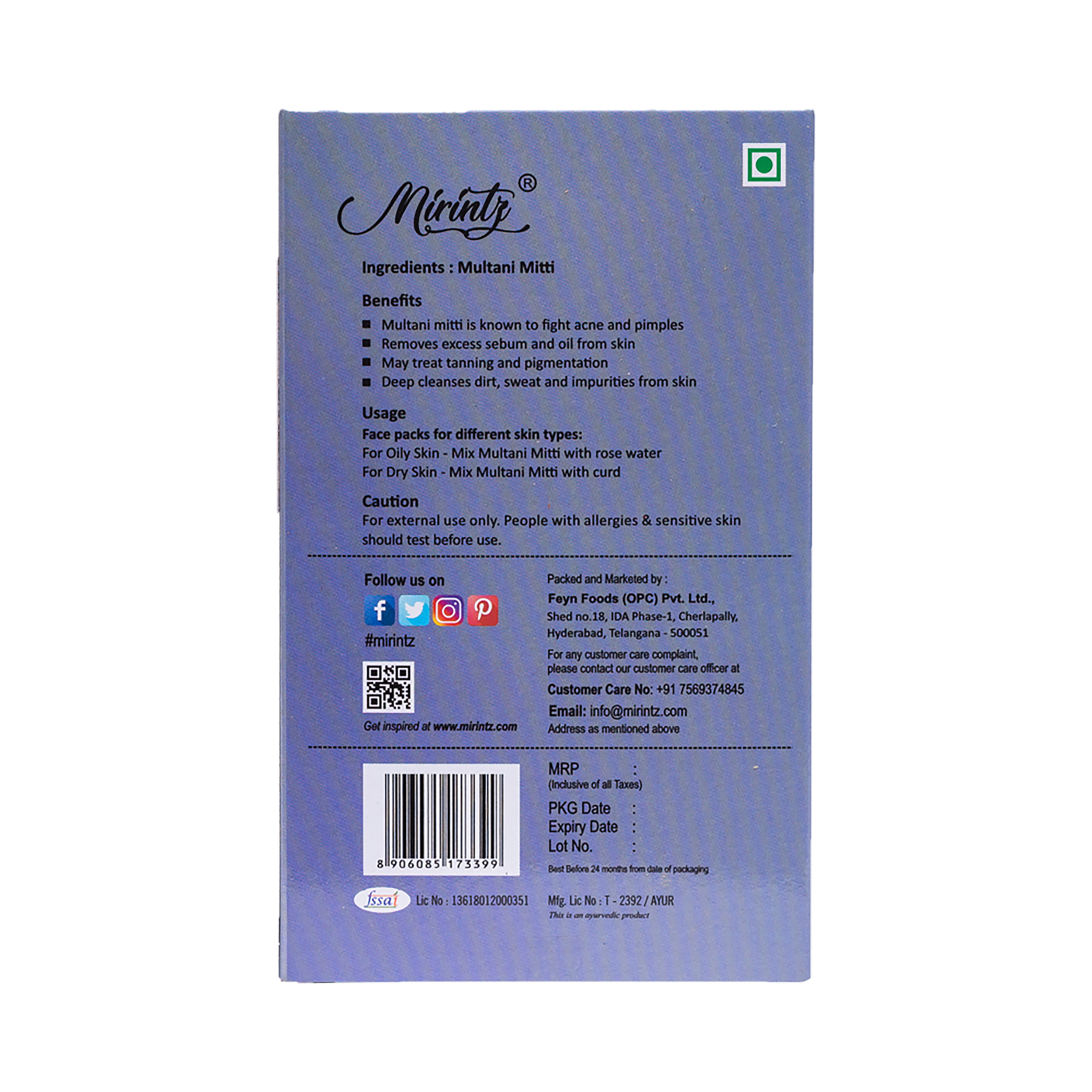 Multani Mitti Powder 100g