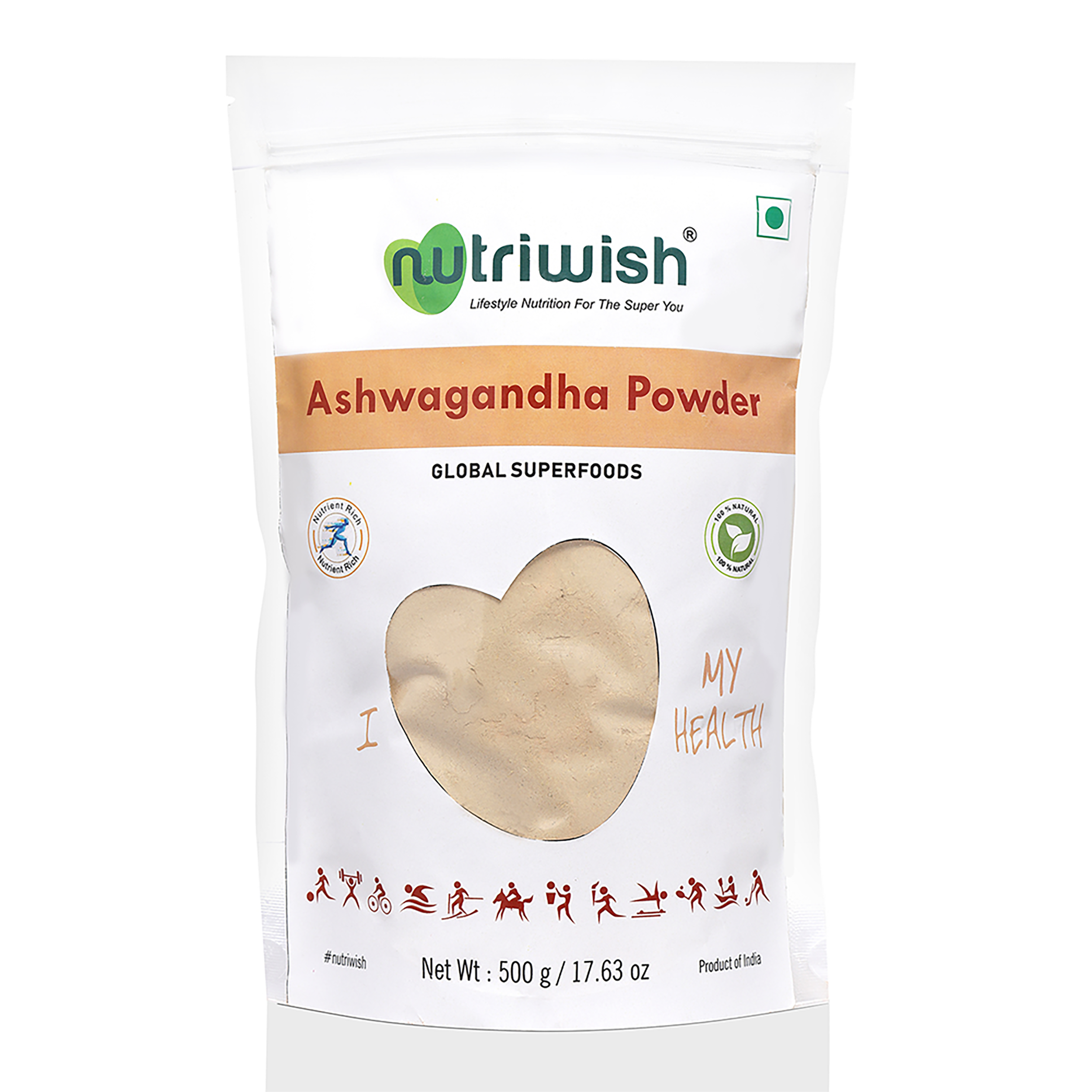 Nutriwish Ashwagandha Powder, 500g