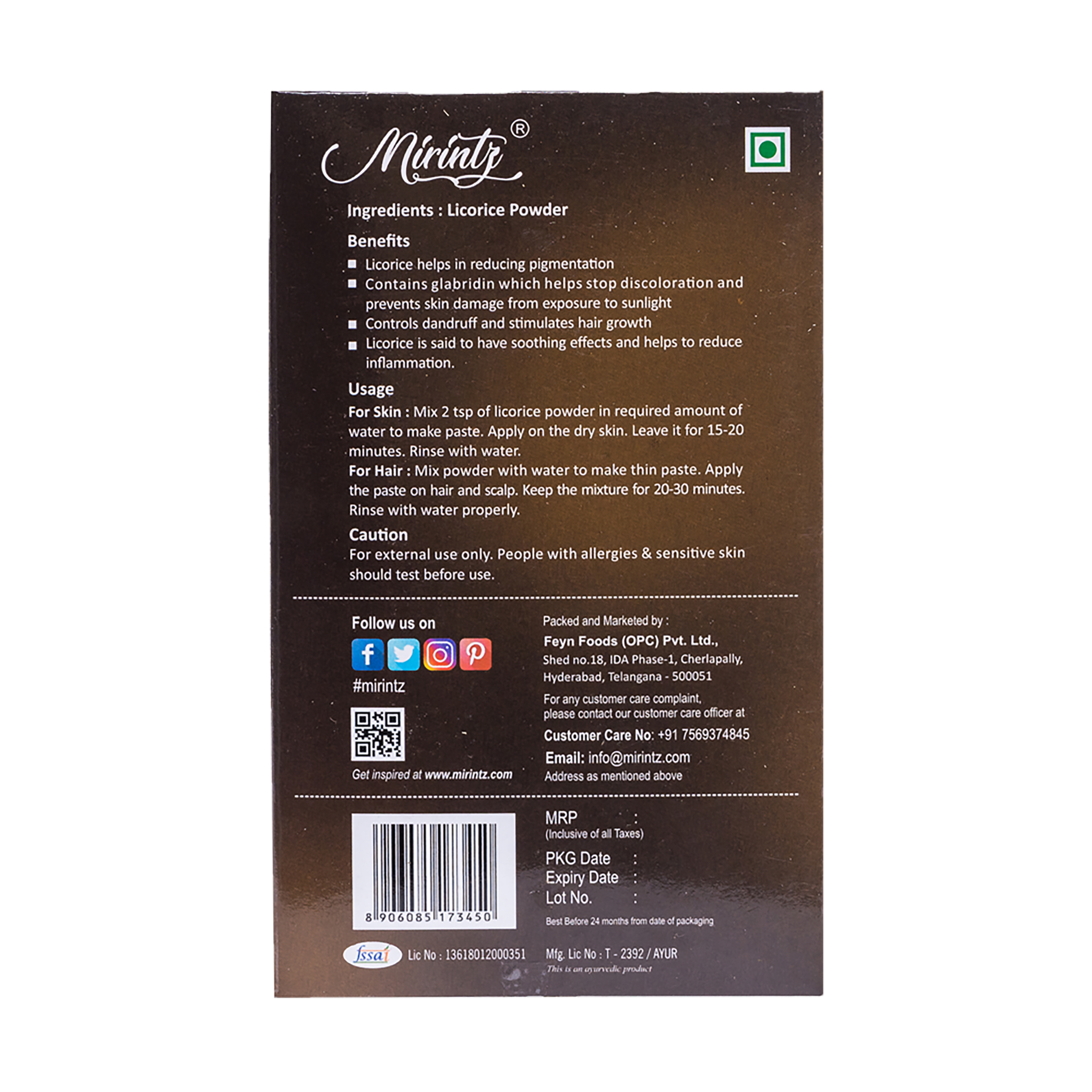 Licorice Powder 100g