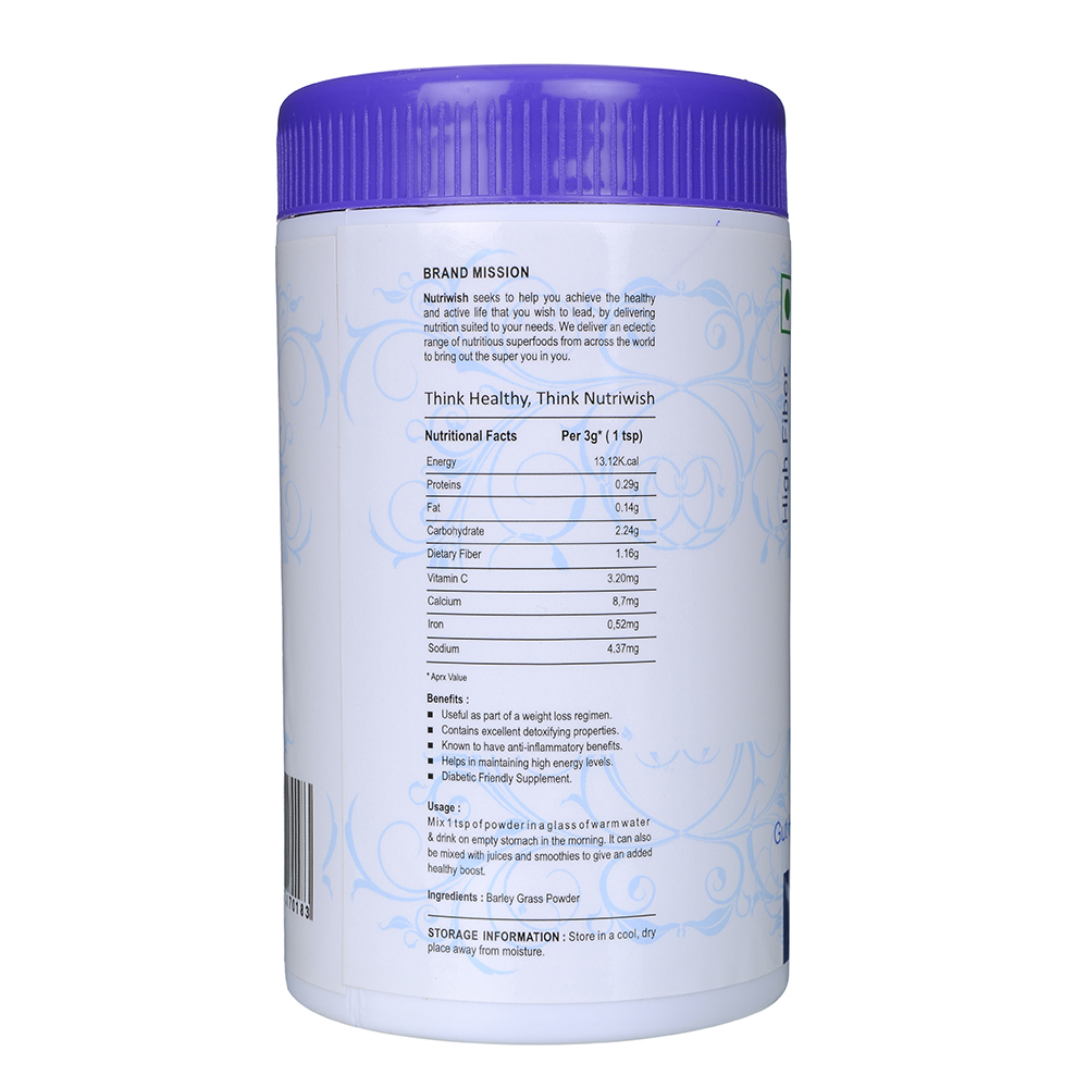 NUTRIWISH Powder - Barley Grass, 100 gm