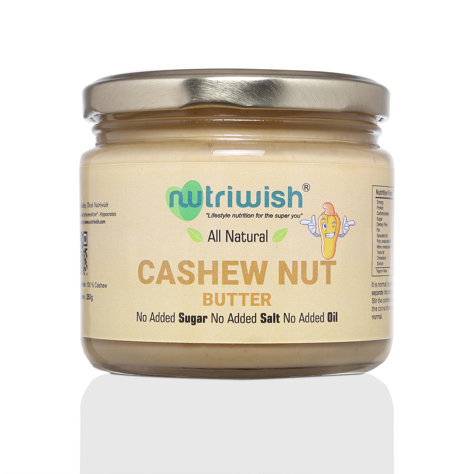 Nutriwish Cashewnut Butter, 250g
