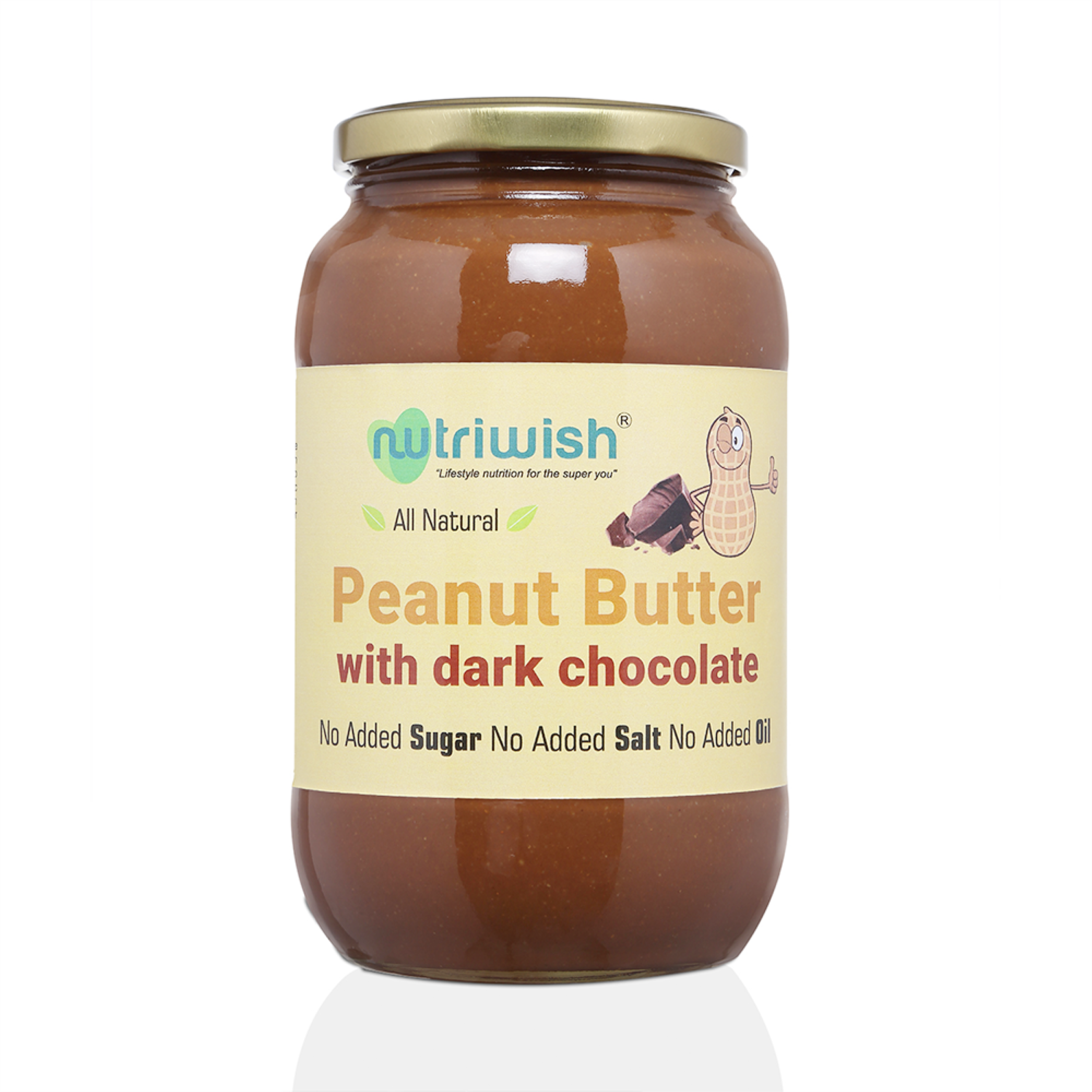 Nutriwish Peanut Butter with Dark chocolate, 1 Kg