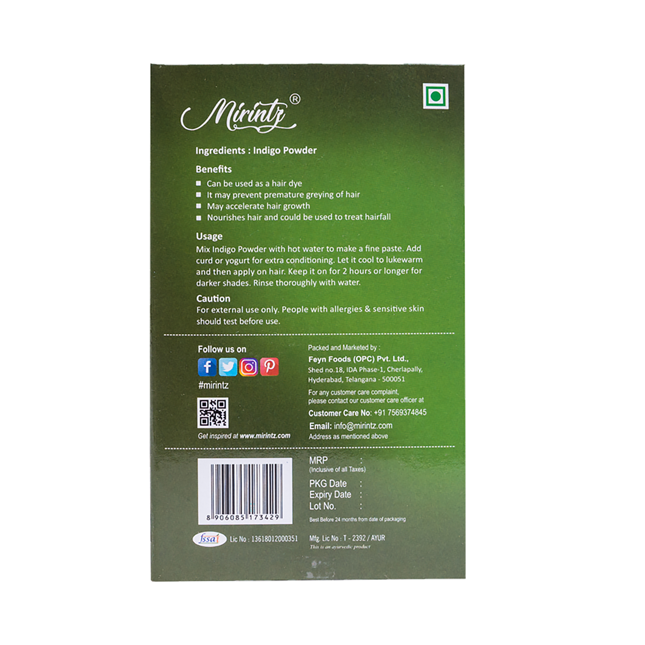 Kasturi Manjal Powder 100g