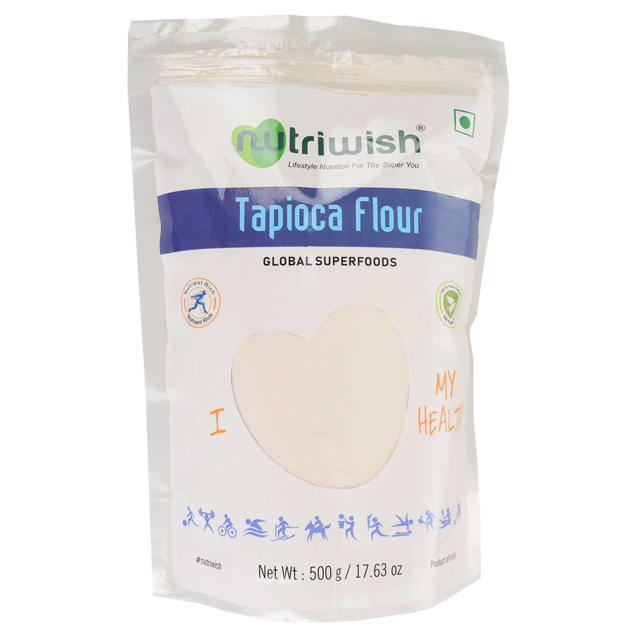 NUTRIWISH Tapioca Flour, 500gm
