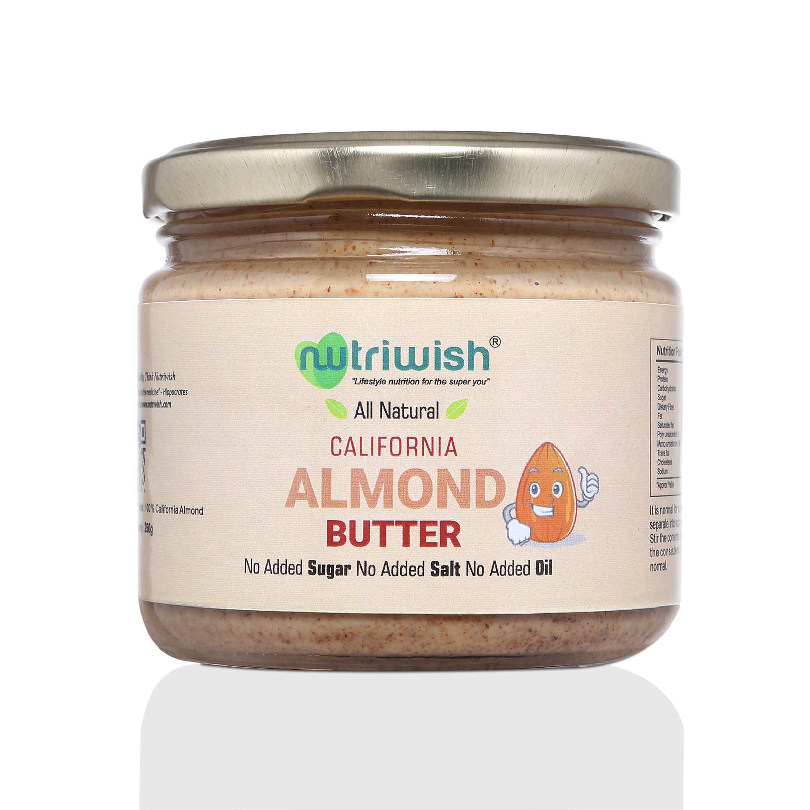 Nutriwish Almond Butter, 250g